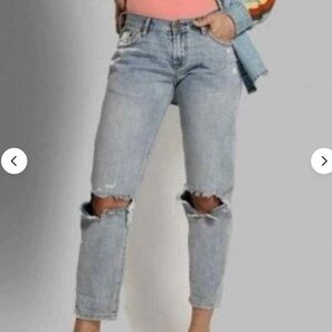 One Teaspoon Awesome Baggies in Montana Blue distressed jeans Size 27 NIB